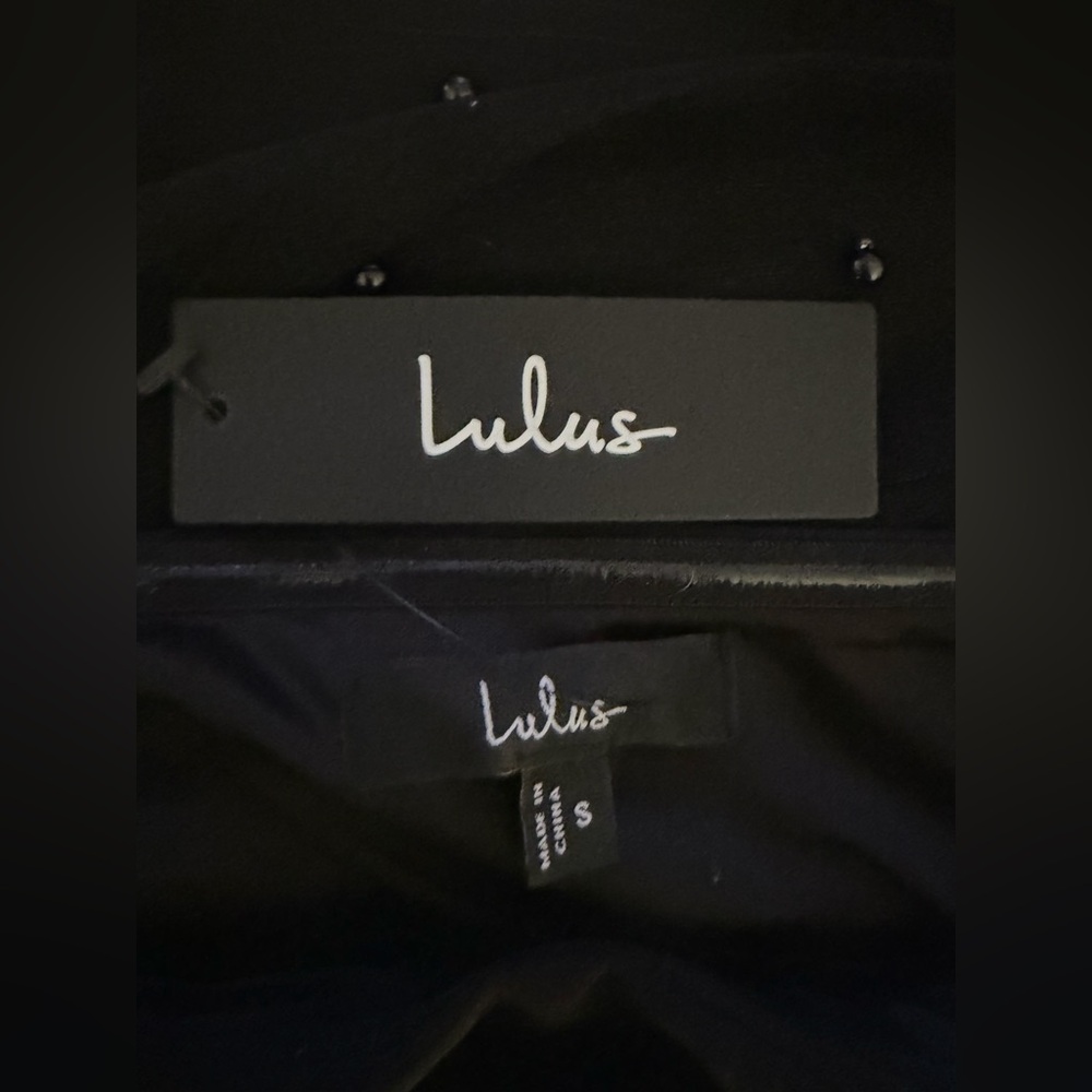 Lulu's Black One-Shoulder Midi Dress with Sheer Bow Accent - Picture 3 of 11